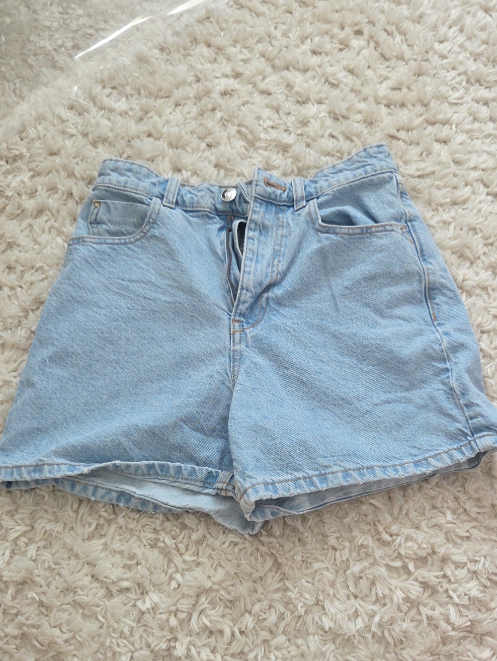 Light Blue Denim Women's Shorts